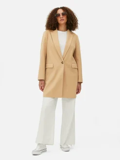 Classic Single-Breasted Coat|Primark Best