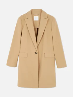 Classic Single-Breasted Coat|Primark Best