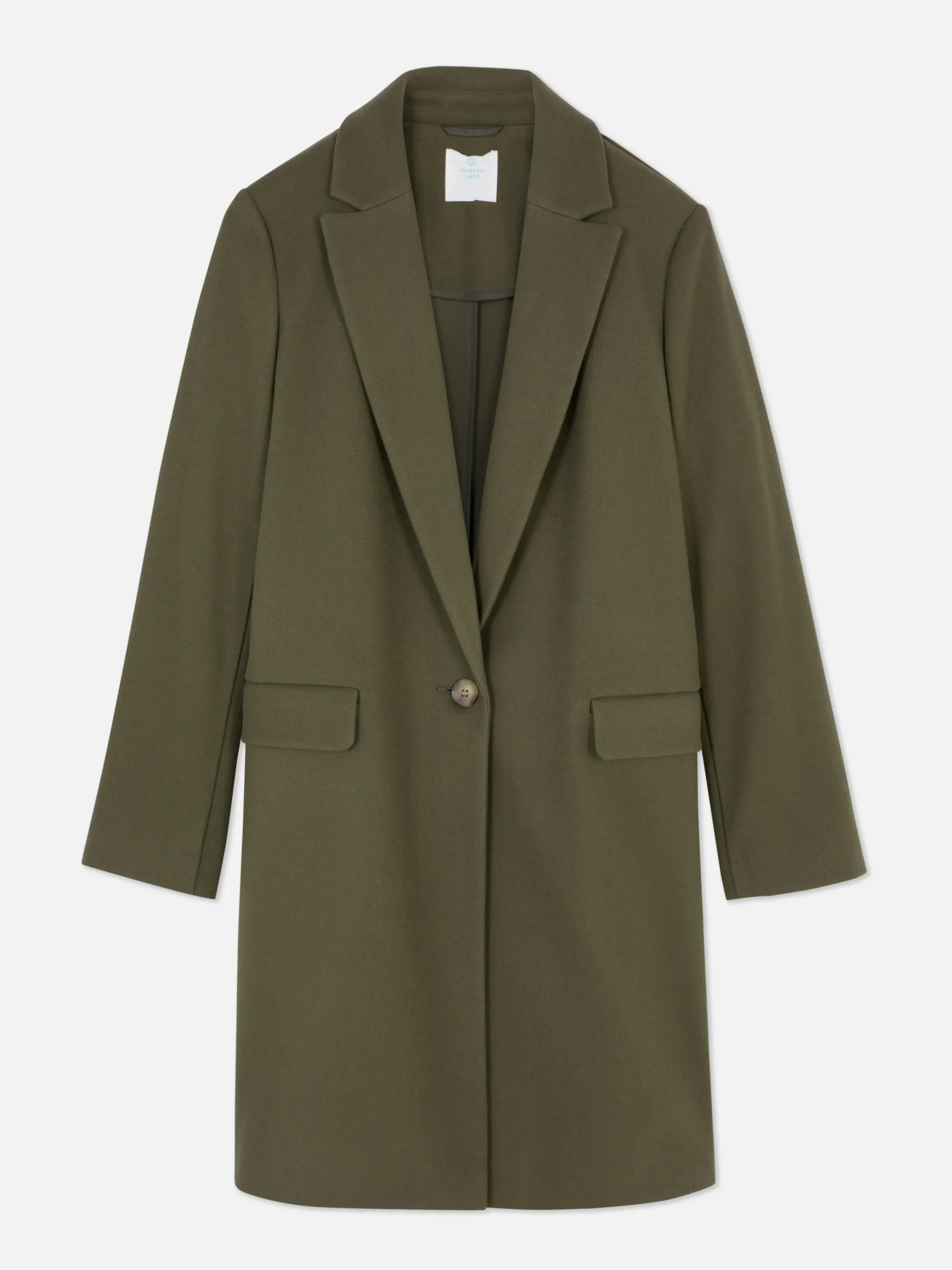 Classic Single-Breasted Coat|Primark Clearance