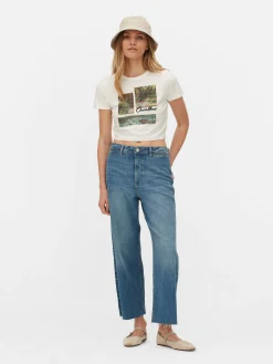 Claude Monet Graphic Cropped T-Shirt|Primark Sale