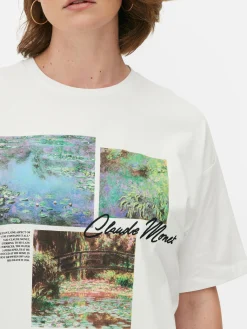 Claude Monet Panel Graphic T-Shirt|Primark Discount