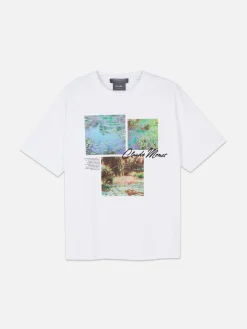 Claude Monet Panel Graphic T-Shirt|Primark Discount
