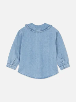 Collared Denim Blouse|Primark New