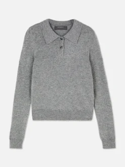 Collared Long Sleeve Knit Top|Primark Hot