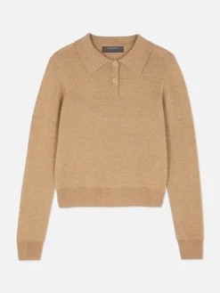 Collared Long Sleeve Knit Top|Primark Discount