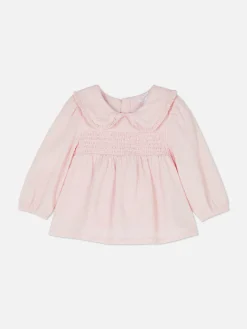 Collared Shirred Blouse|Primark Sale
