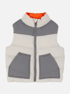 Color Block Padded Vest|Primark