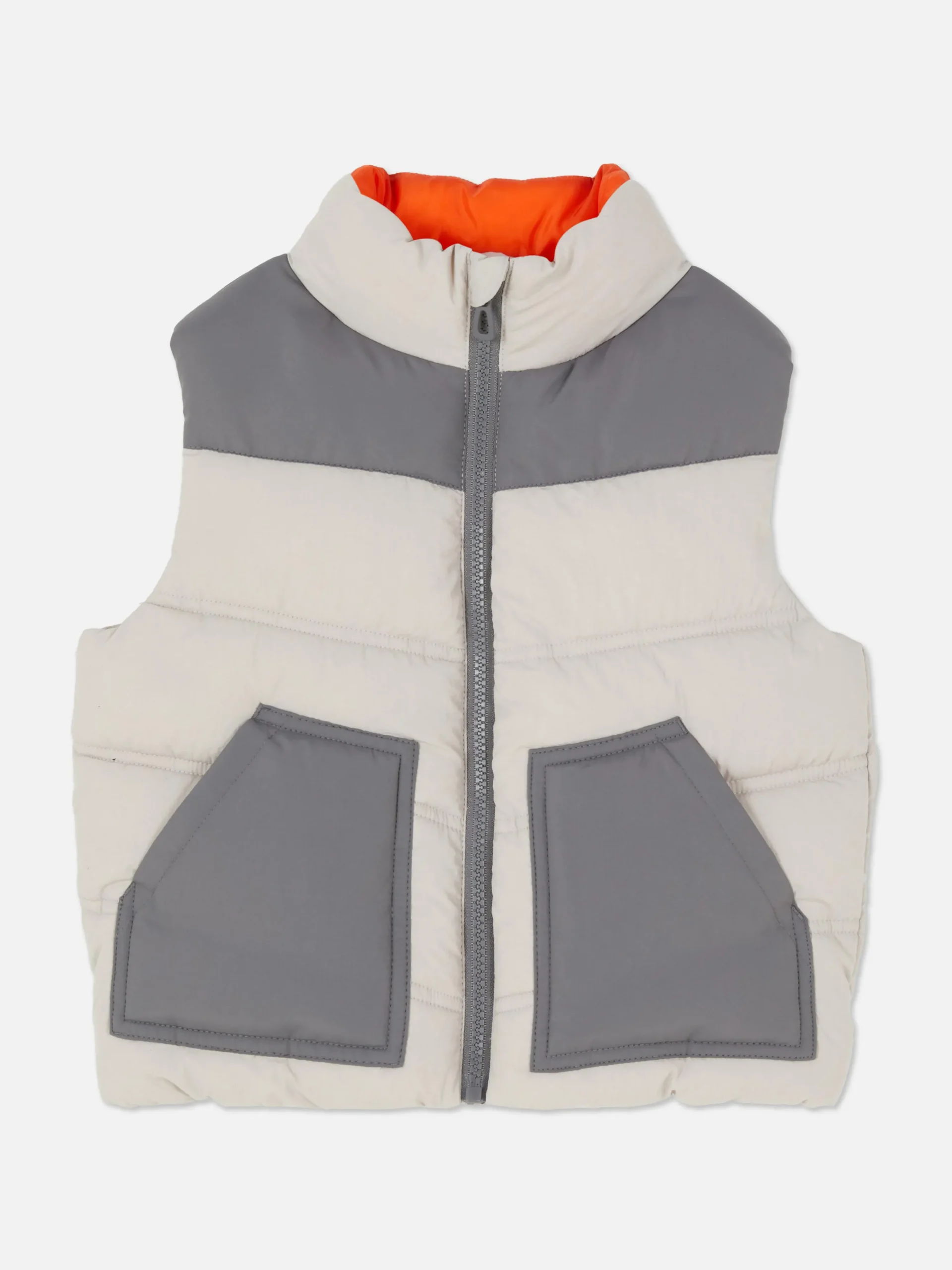 Color Block Padded Vest|Primark