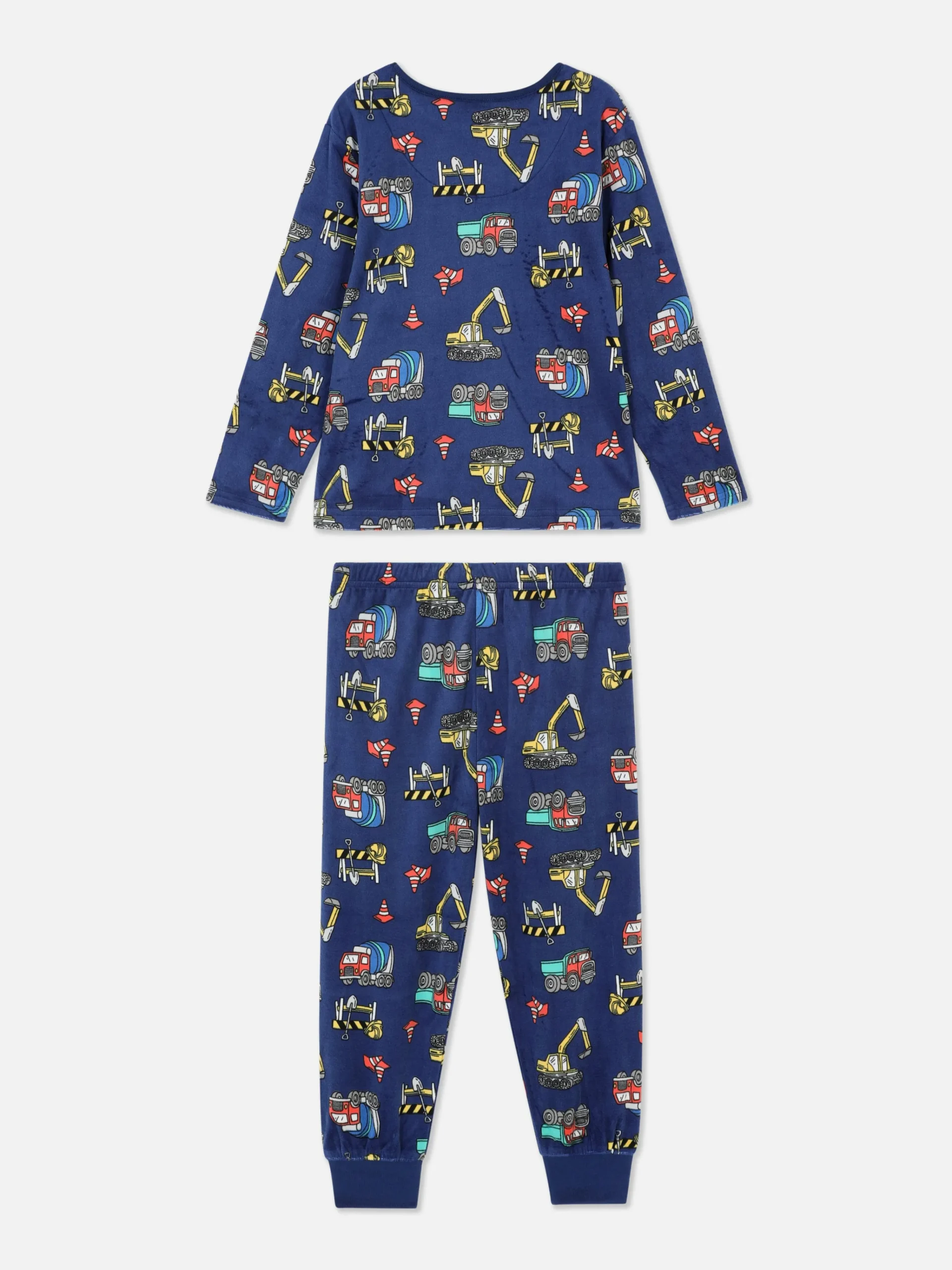 Construction Velour Long Pajamas|Primark Sale
