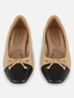 Contrast Cap Toe Ballet Flats|Primark Best