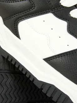 Contrast Panel Lace-Up Sneakers|Primark Sale