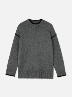 Contrast Stitch Sweater|Primark Discount