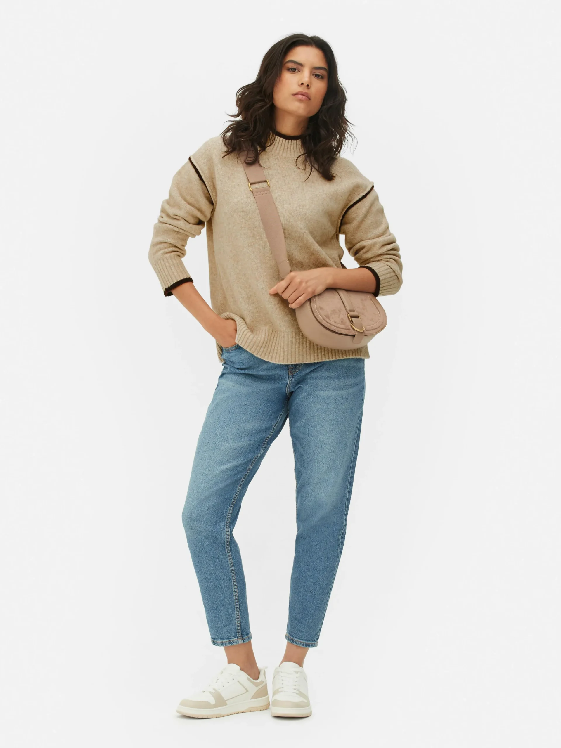 Contrast Stitch Sweater|Primark Clearance