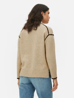 Contrast Stitch Sweater|Primark Clearance