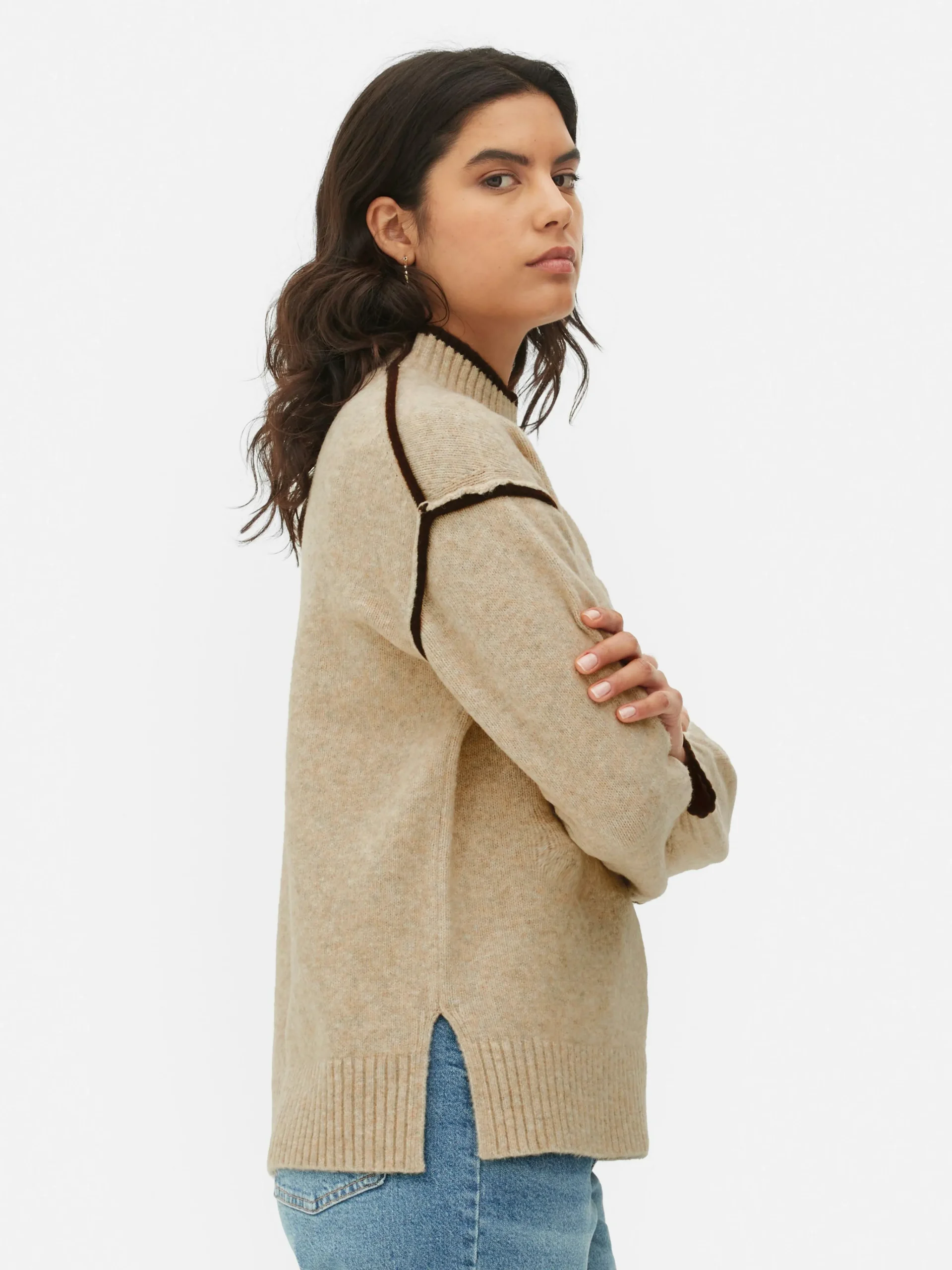 Contrast Stitch Sweater|Primark Clearance
