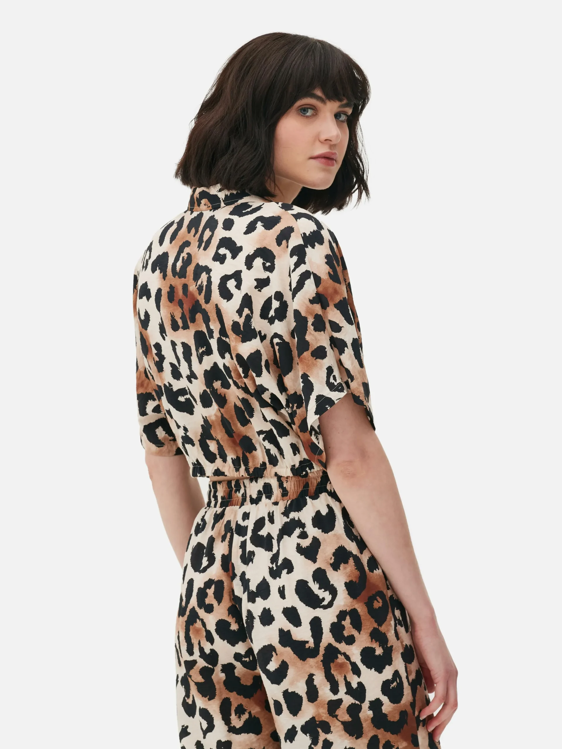 Co-Ord Patterned Tie-Front Crop Shirt|Primark Best