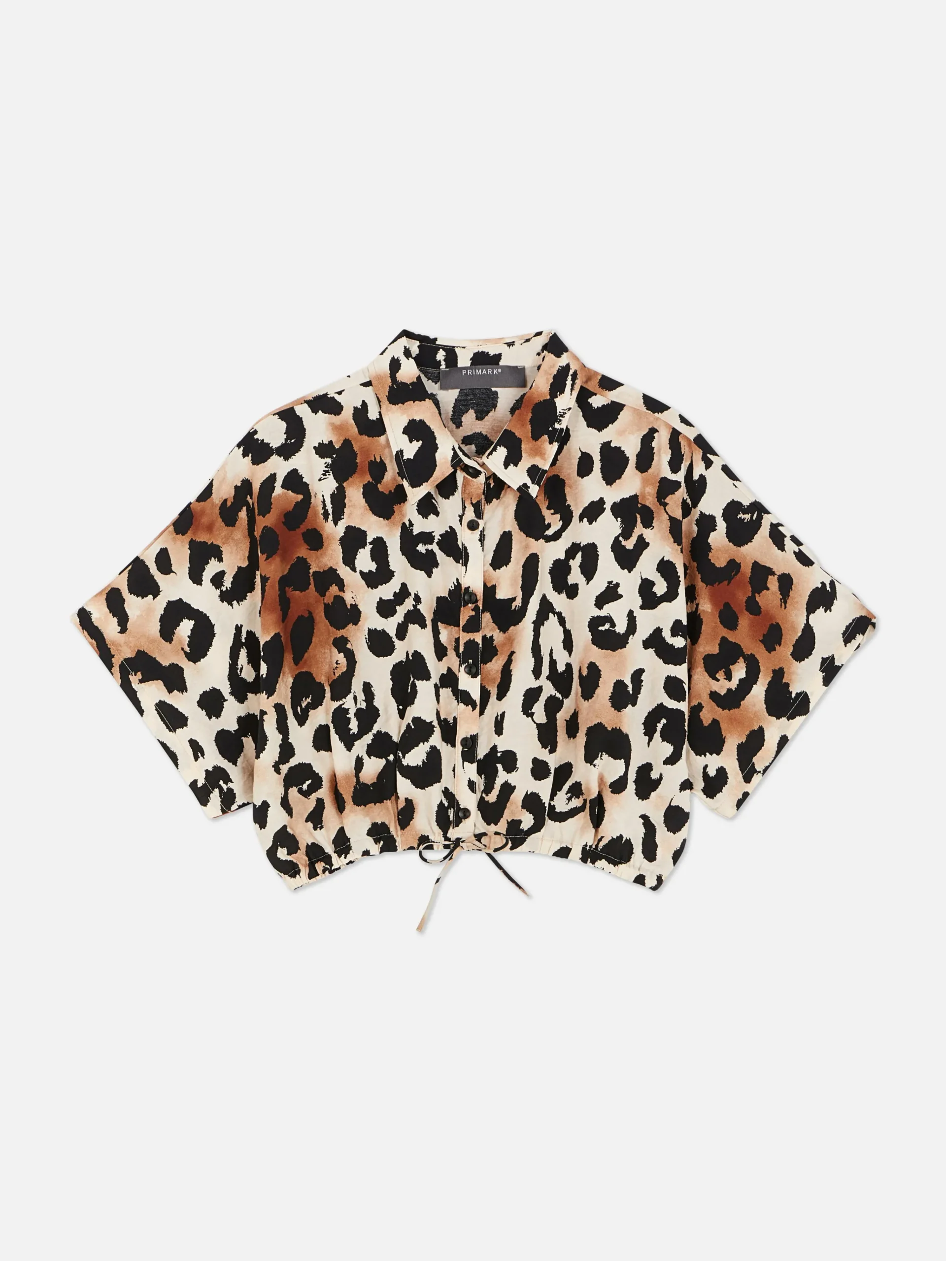 Co-Ord Patterned Tie-Front Crop Shirt|Primark Best