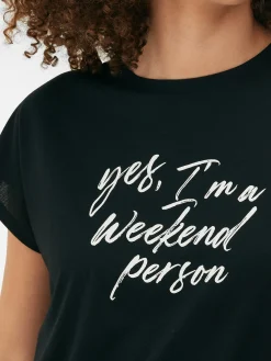 Crew Neck Long T-Shirt|Primark