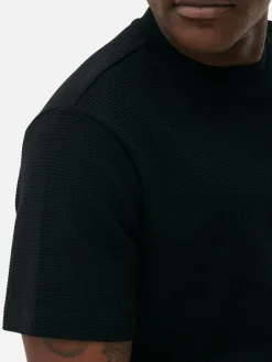 Crew Neck Waffle T-Shirt|Primark Hot