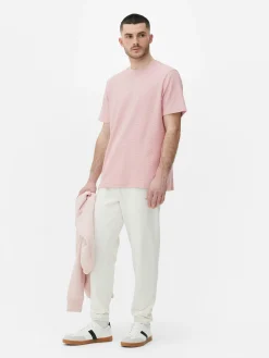 Crew Neck Waffle T-Shirt|Primark Online