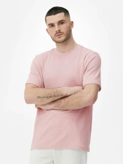 Crew Neck Waffle T-Shirt|Primark Online