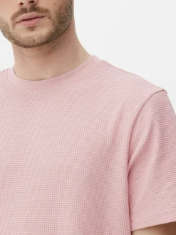 Crew Neck Waffle T-Shirt|Primark Online