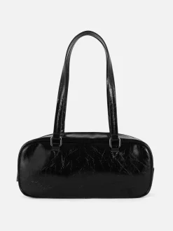Crinkle Texture Shoulder Bag|Primark