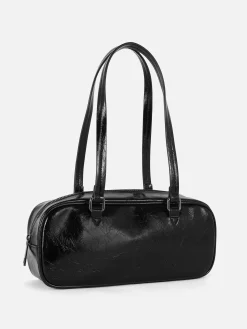 Crinkle Texture Shoulder Bag|Primark