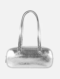 Crinkle Texture Shoulder Bag|Primark Online