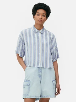 Cropped Boxy Short Sleeve Shirt|Primark Best