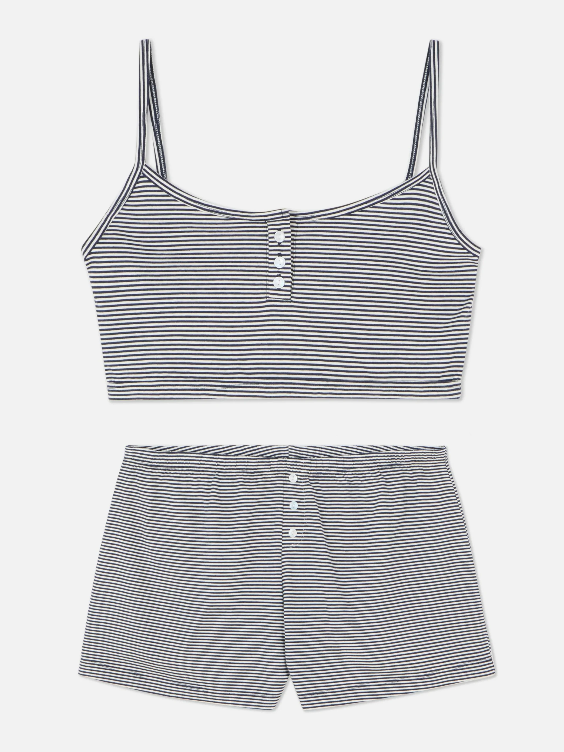 Cropped Cami And Shorts Pajama Set|Primark Best