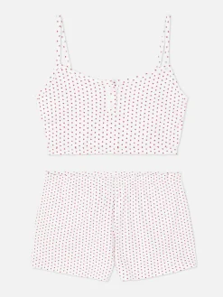 Cropped Cami And Shorts Pajama Set|Primark Online