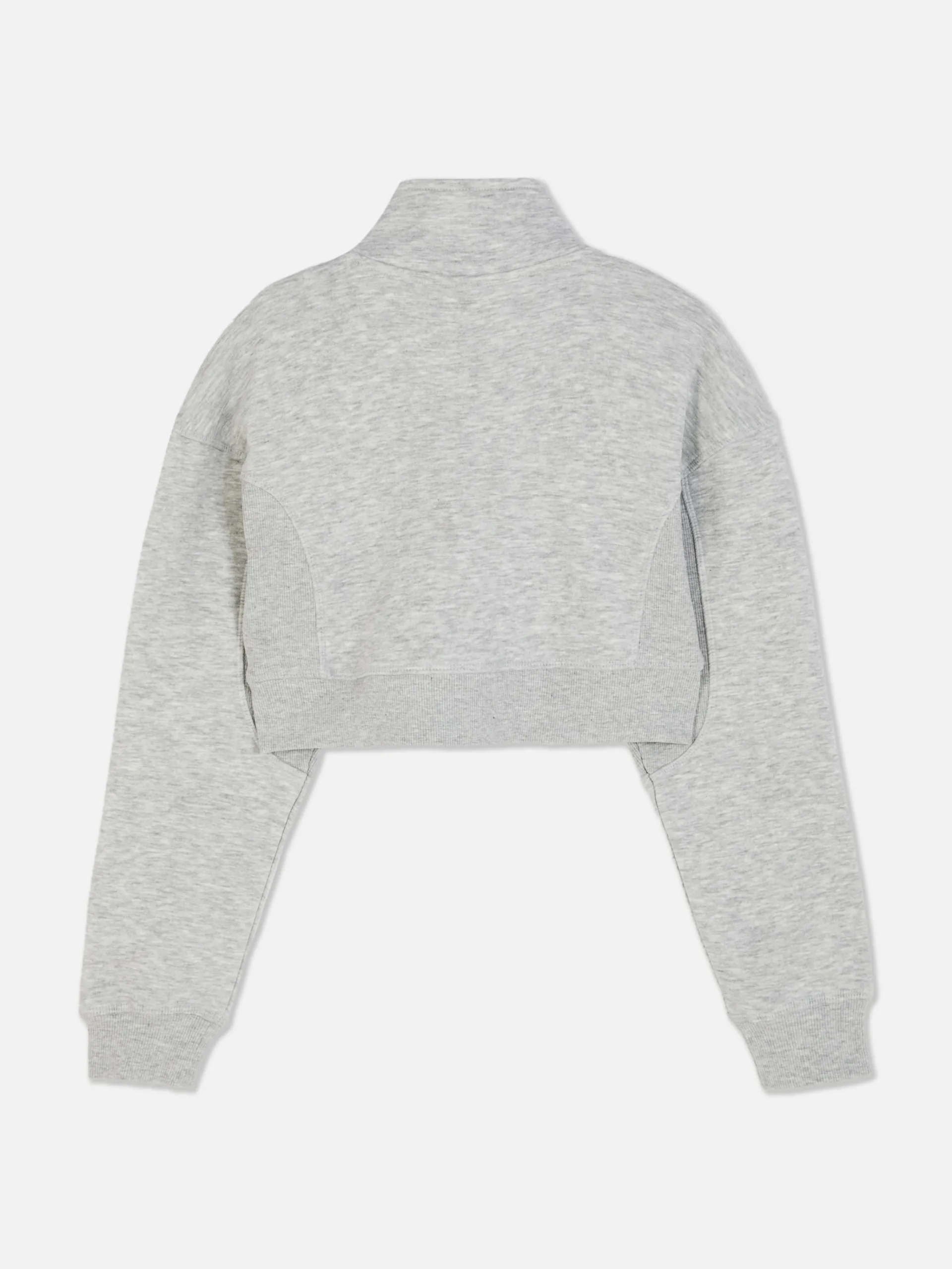 Cropped Funnel Neck Sweatshirt|Primark Clearance