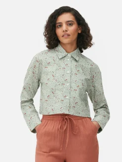 Cropped Oxford Shirt|Primark Discount