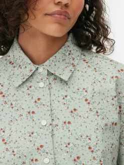 Cropped Oxford Shirt|Primark Discount