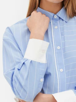 Cropped Striped Shirt|Primark New