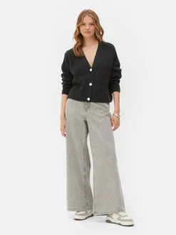 Cropped V-Neck Cardigan|Primark