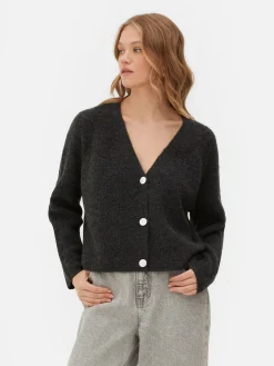 Cropped V-Neck Cardigan|Primark