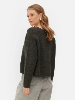 Cropped V-Neck Cardigan|Primark
