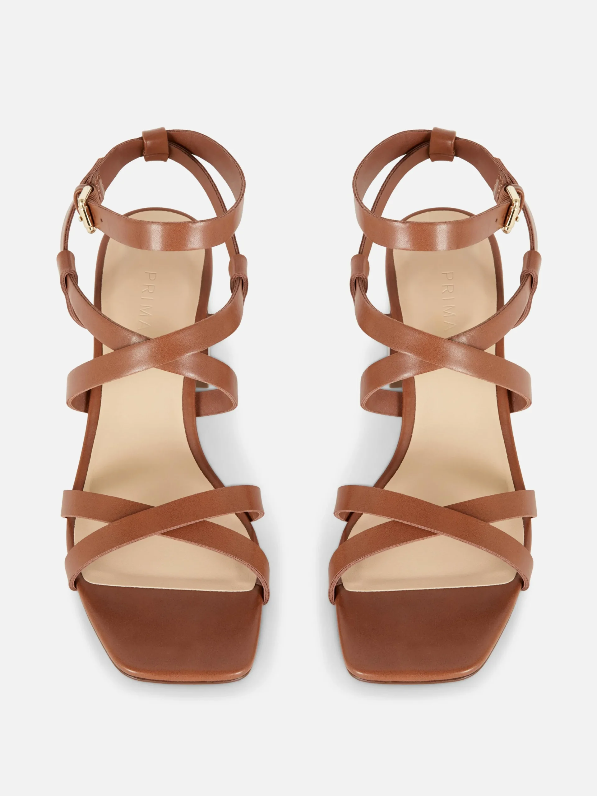 Cross Strap Block Heel Sandals|Primark Online
