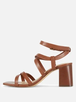 Cross Strap Block Heel Sandals|Primark Online