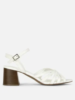 Cross Strap Heeled Sandals|Primark Outlet