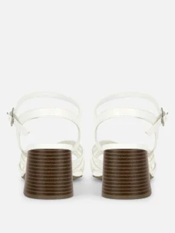 Cross Strap Heeled Sandals|Primark Outlet