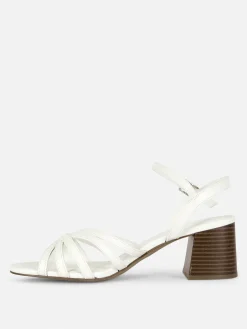 Cross Strap Heeled Sandals|Primark Outlet
