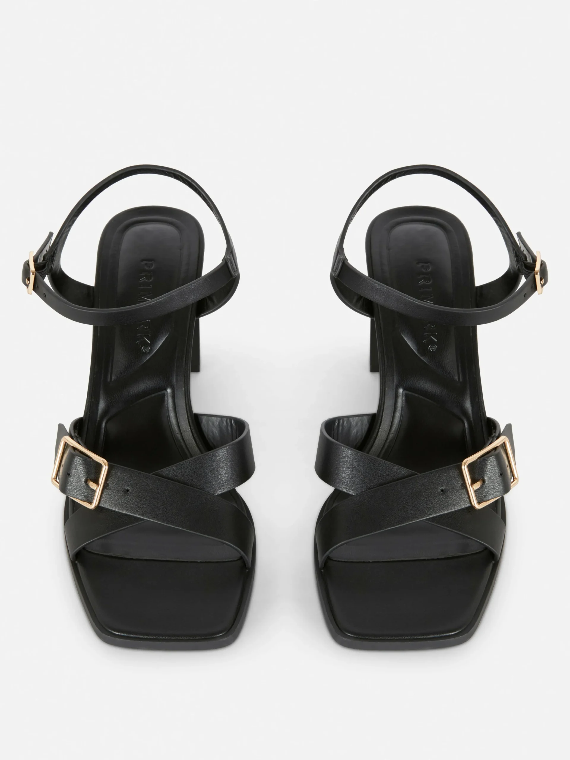 Cross Strap Heeled Sandals|Primark Online