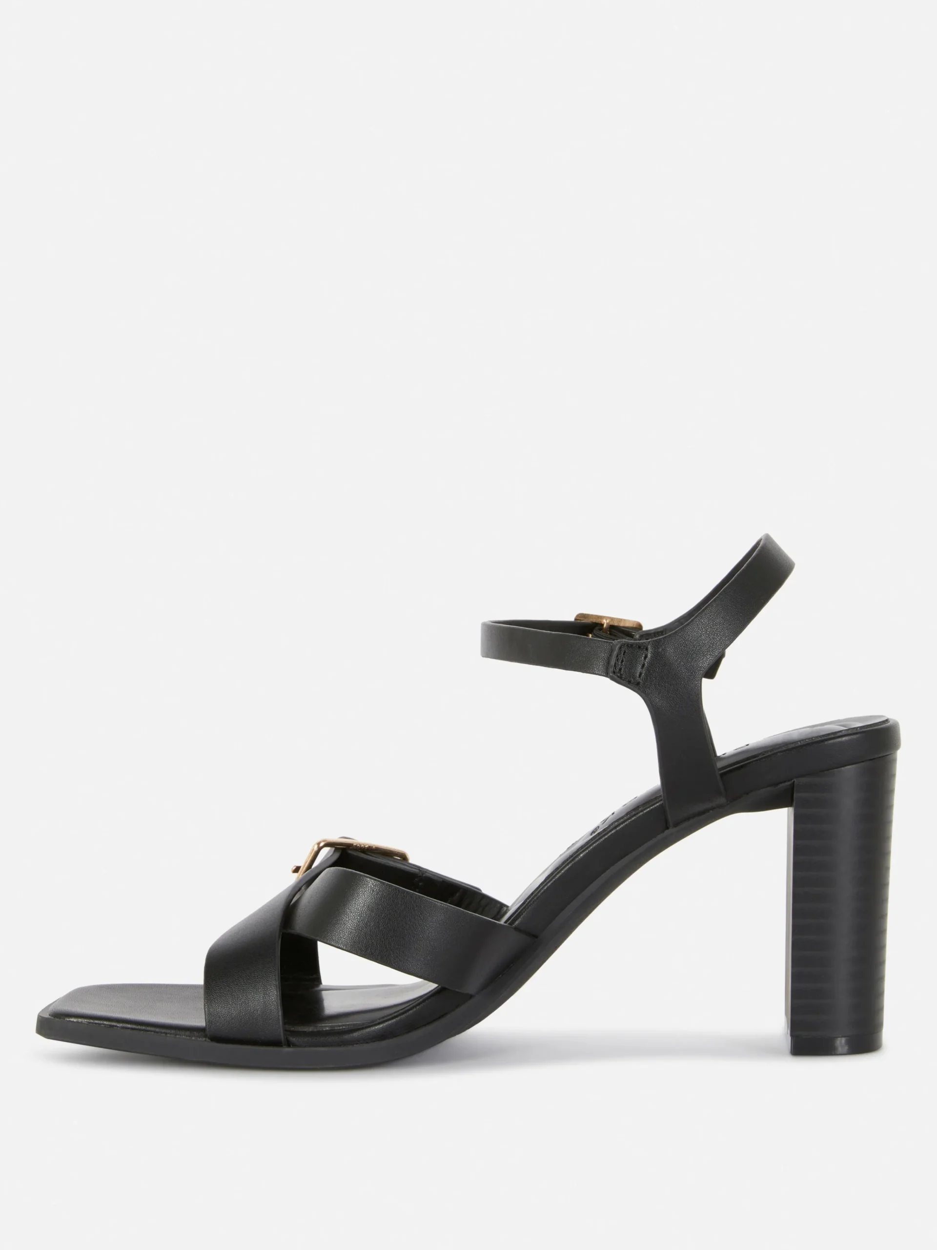 Cross Strap Heeled Sandals|Primark Online