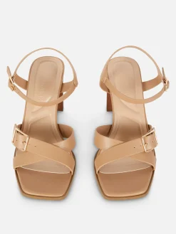 Cross Strap Heeled Sandals|Primark Clearance