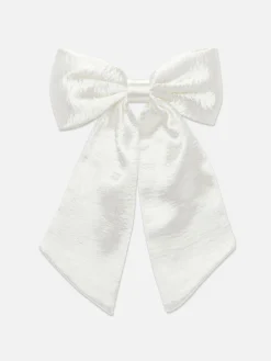 Crushed Satin Hair Bow|Primark Discount
