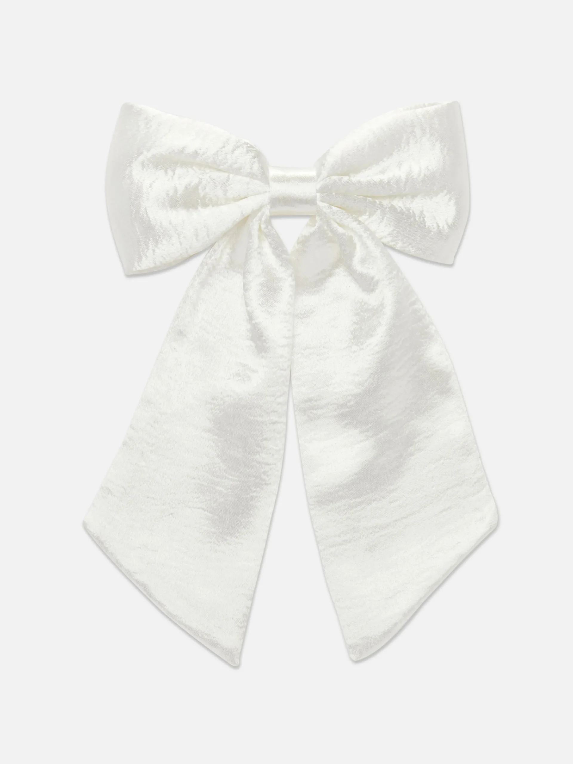 Crushed Satin Hair Bow|Primark Discount