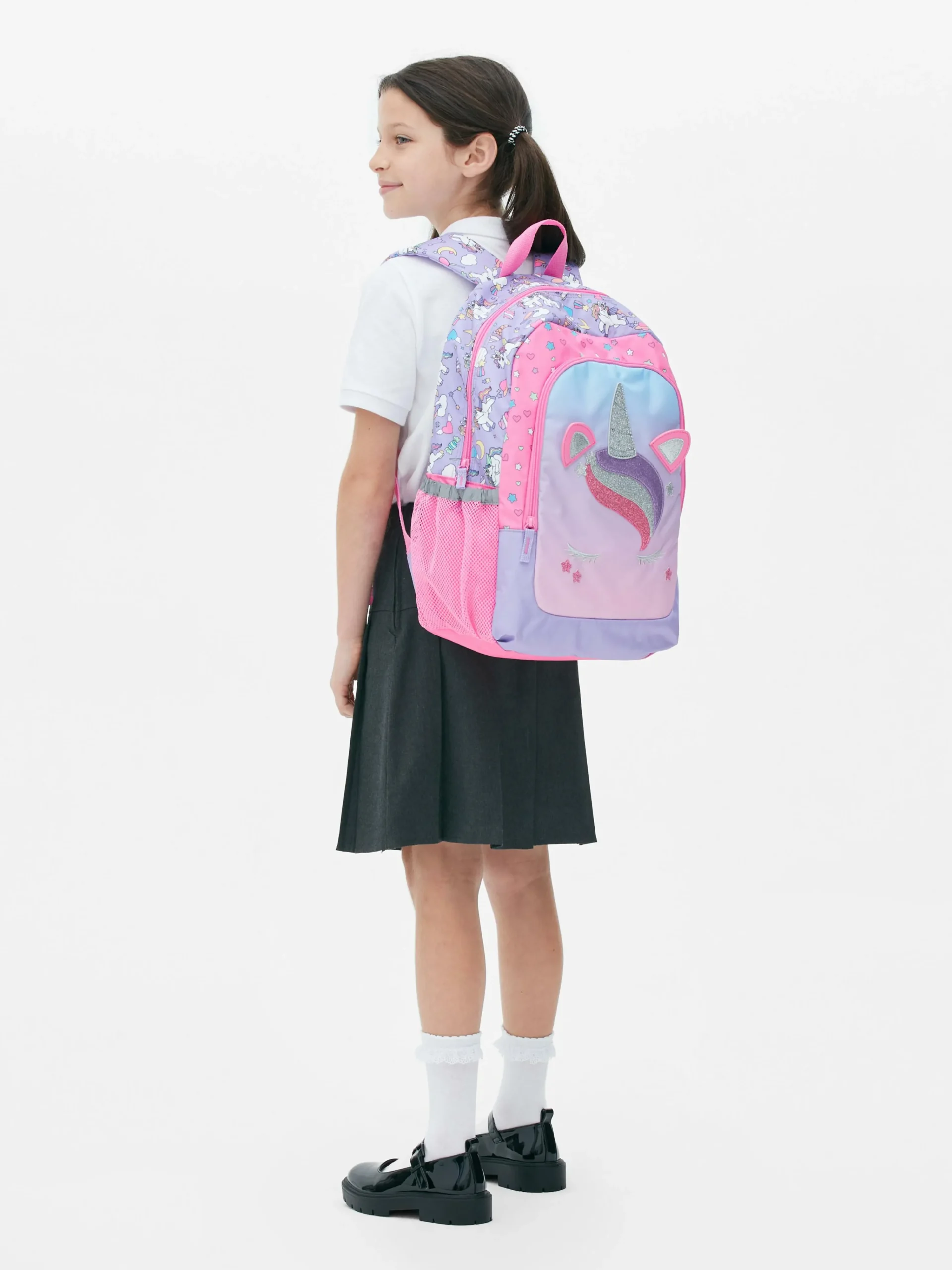 3D Unicorn Color Block Backpack|Primark New